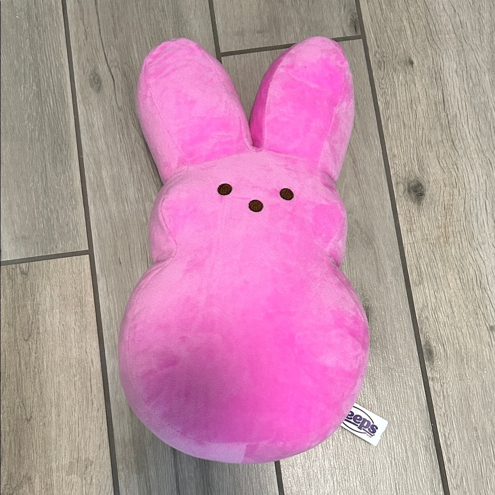 Pink Plush Bunny Pillow